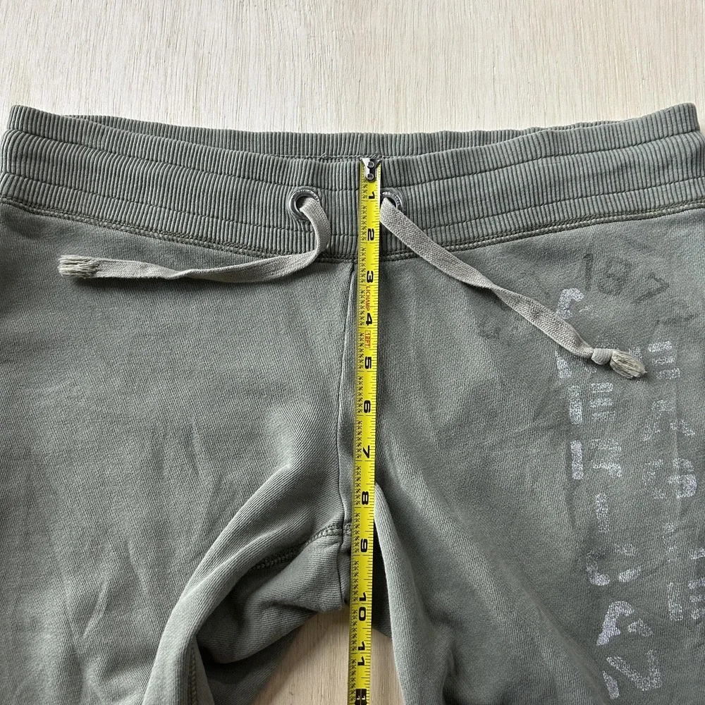 Y2K Baggy American Eagle Outfitters Sweat Shorts Mens XL Green Fleece Drawstring
